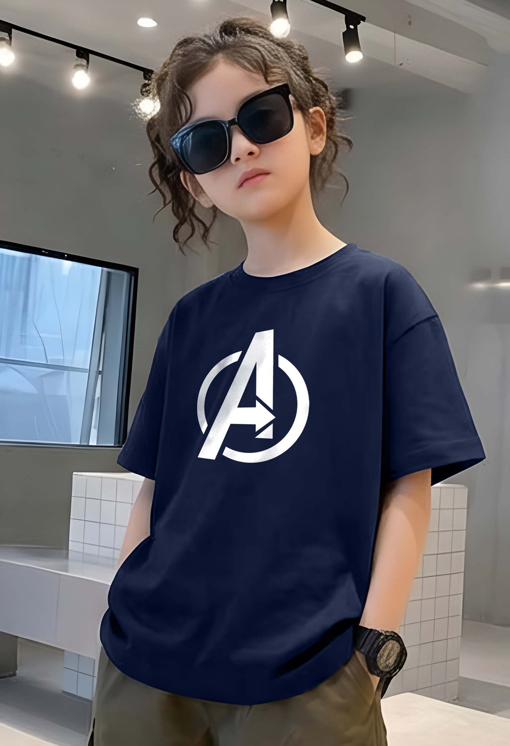 Avenger - kids Girls Over sized T shirt