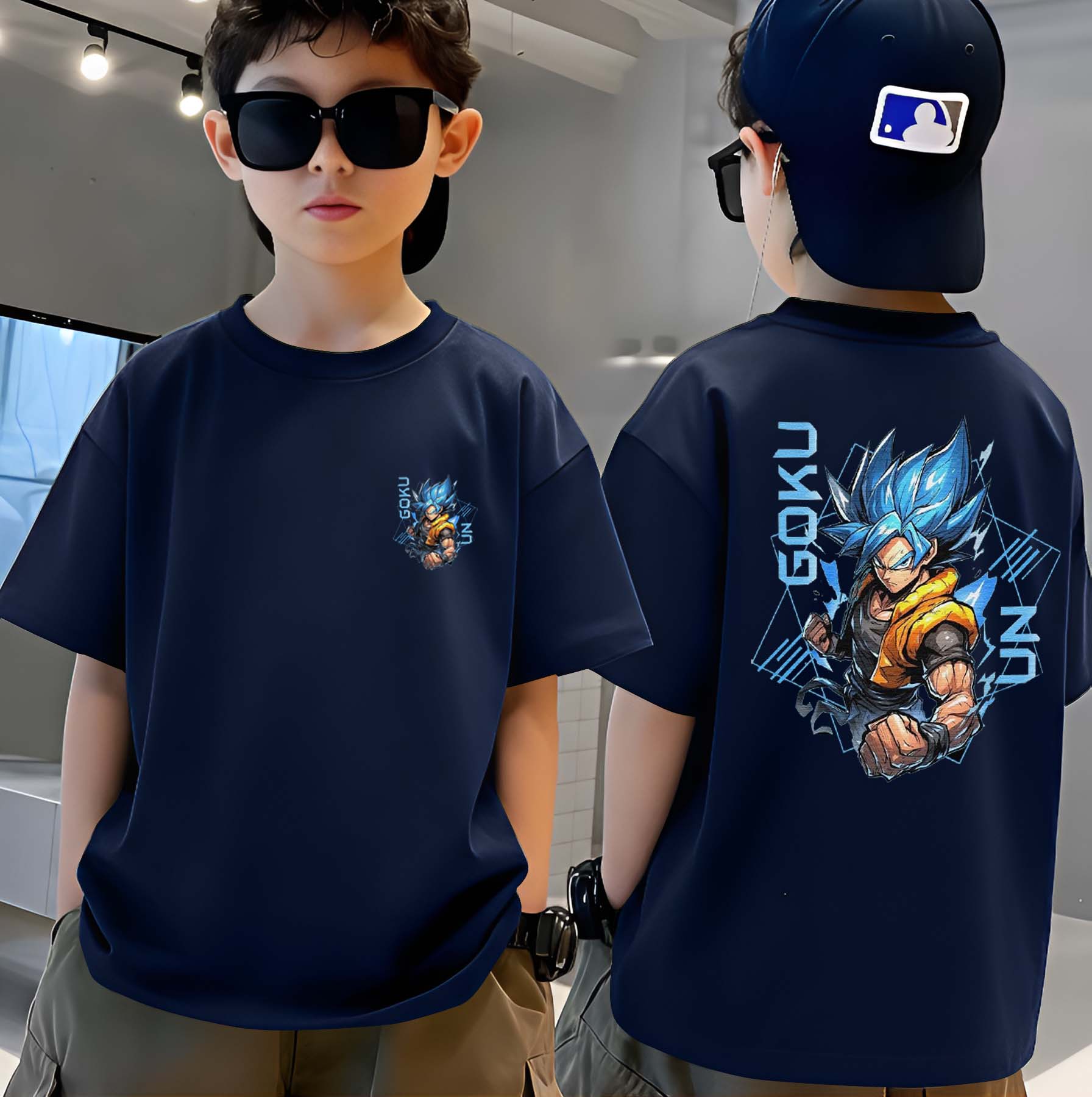 Goku - Boys Over Size Printed T-shirt