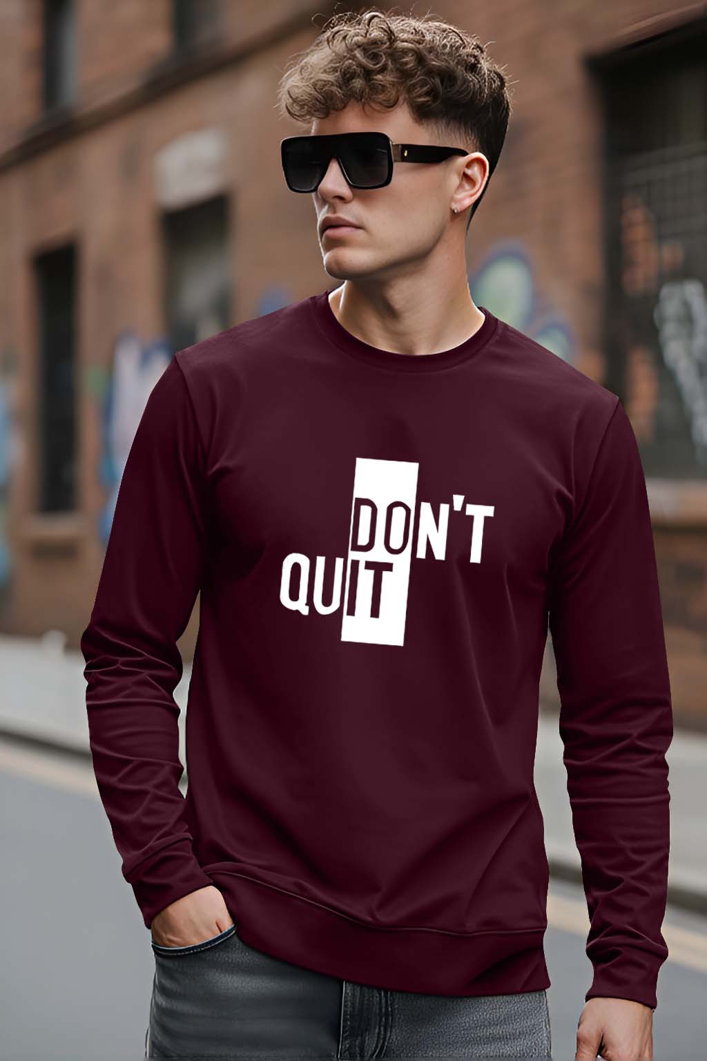 Don't Quit - Men's Fullsleeve T-shirts