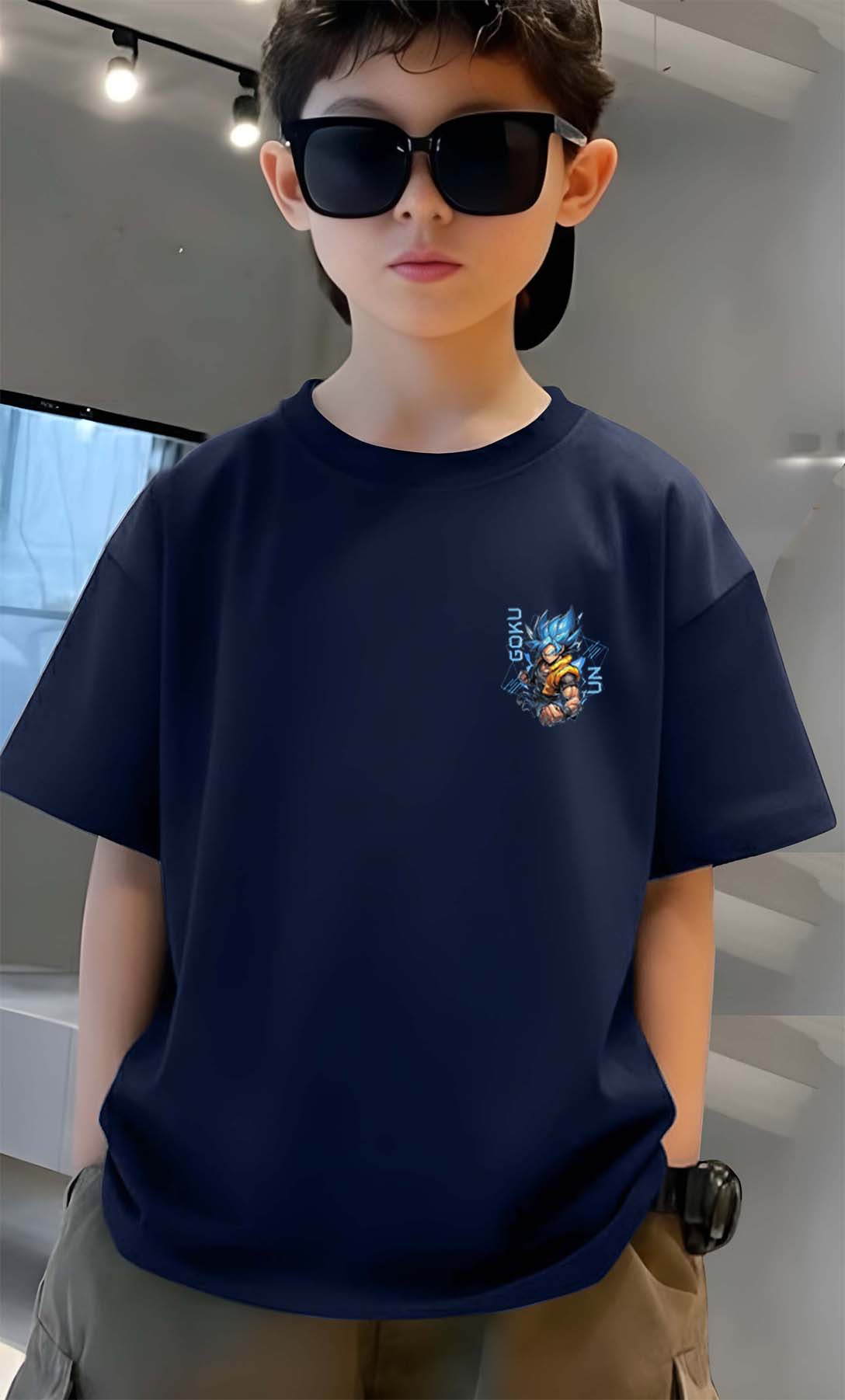 Goku - Boys Over Size Printed T-shirt