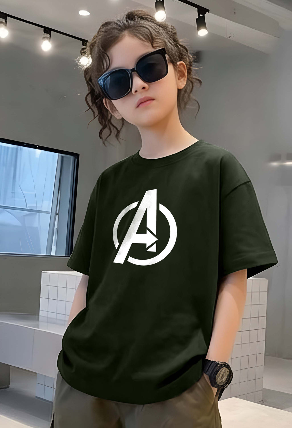 Avenger - kids Girls Over sized T shirt