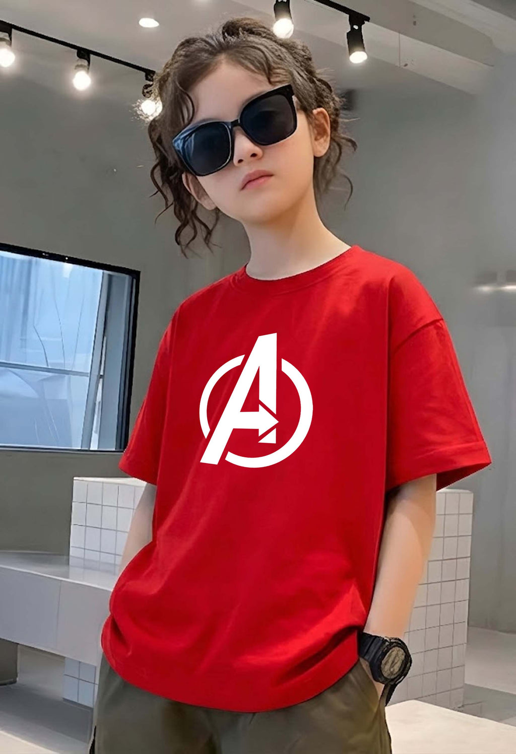 Avenger - kids Girls Over sized T shirt