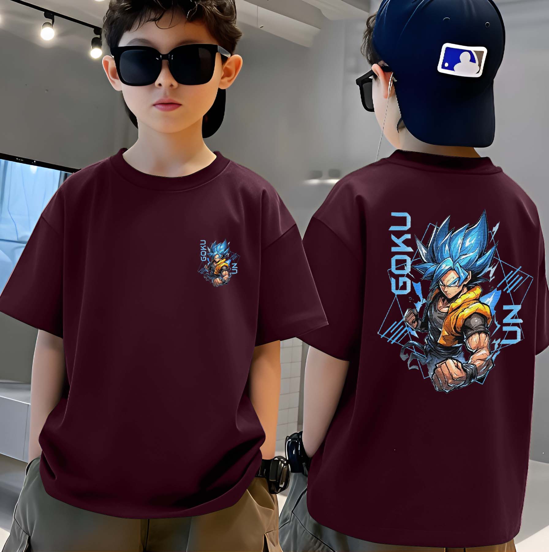 Goku - Boys Over Size Printed T-shirt