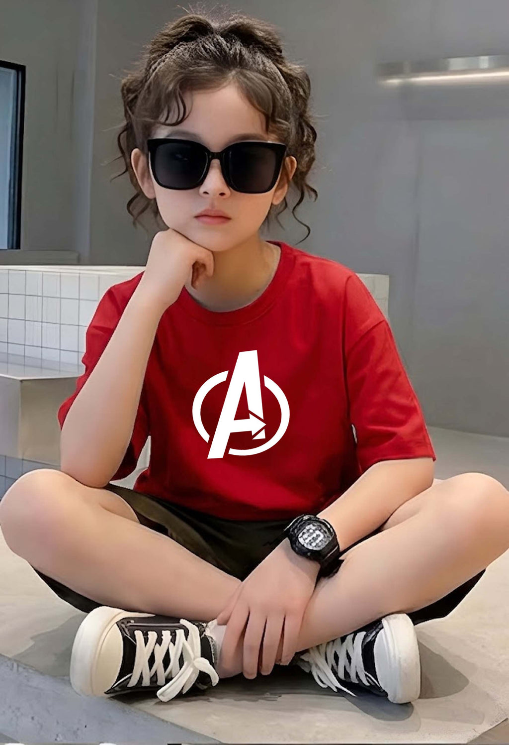 Avenger - kids Girls Over sized T shirt