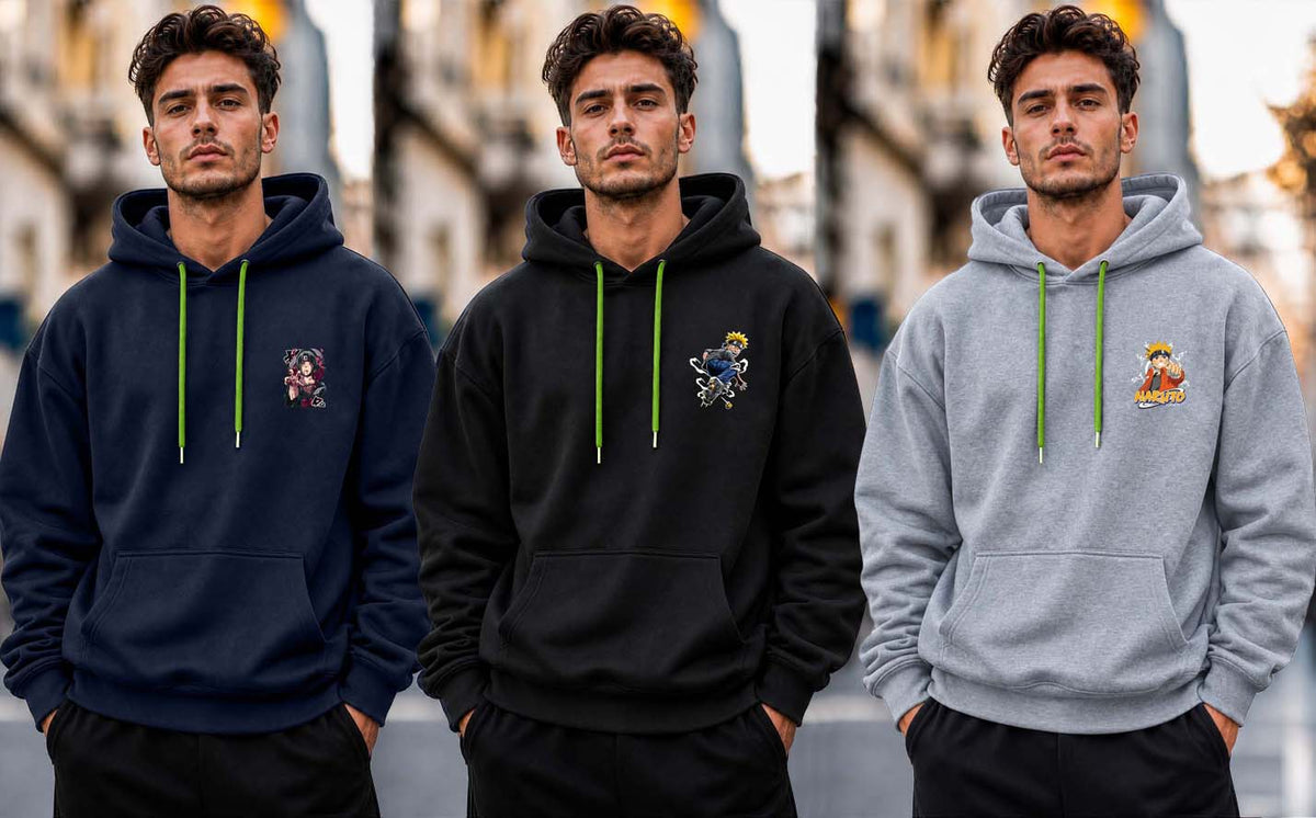 Why Bro Men's 3 Pcs Hoodie Combo