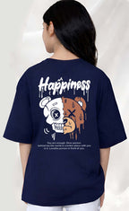 Happiness - kids Girls over sized T shirt