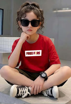 FreeFire - kids Girls Over sized T shirt