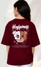 Happiness - kids Girls over sized T shirt