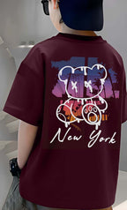 NewYork Panda - Boys Over Size Printed T-shirt
