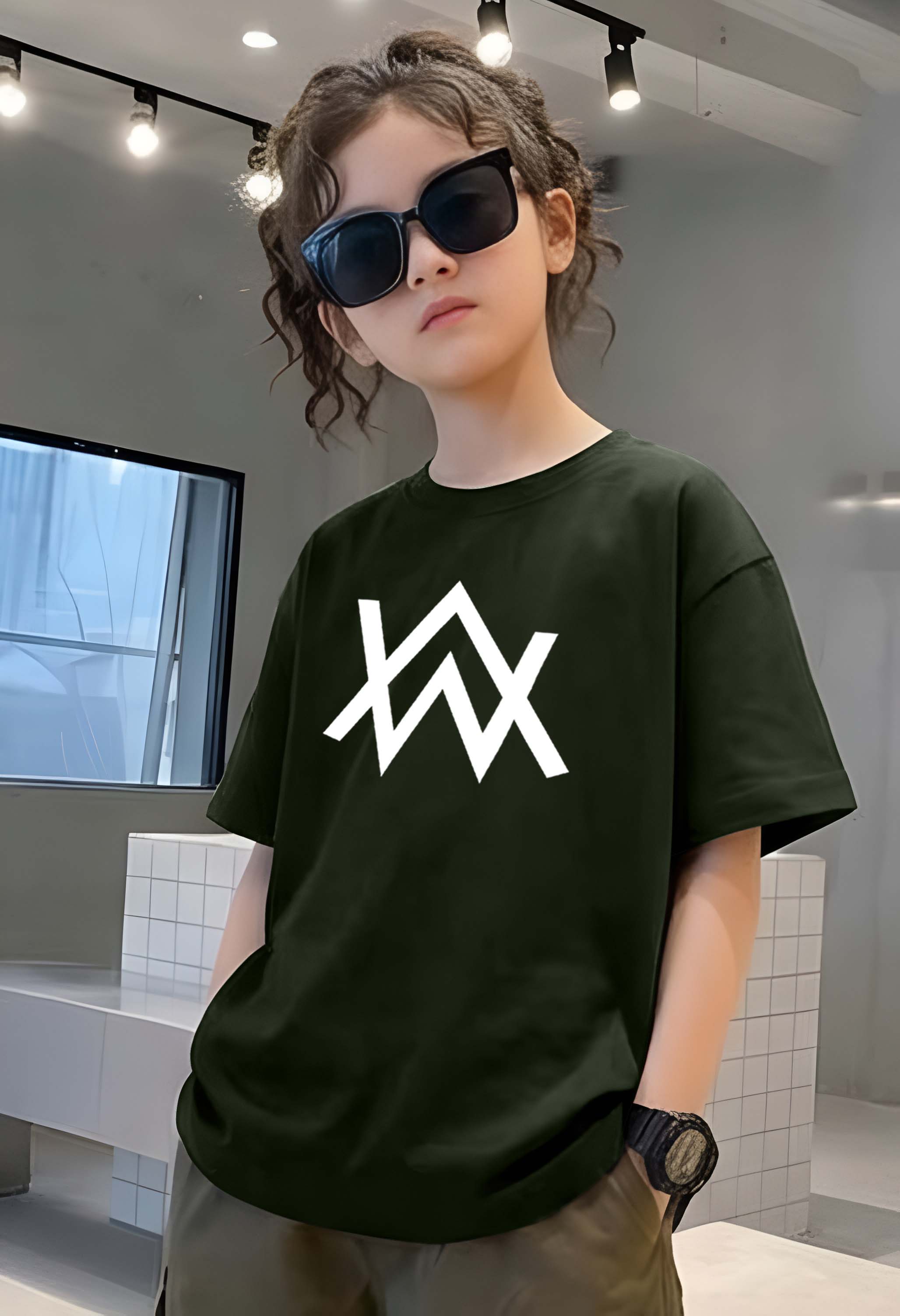 AllanWalker - kids Girls Over sized T shirt