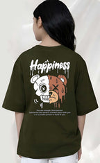 Happiness - kids Girls over sized T shirt