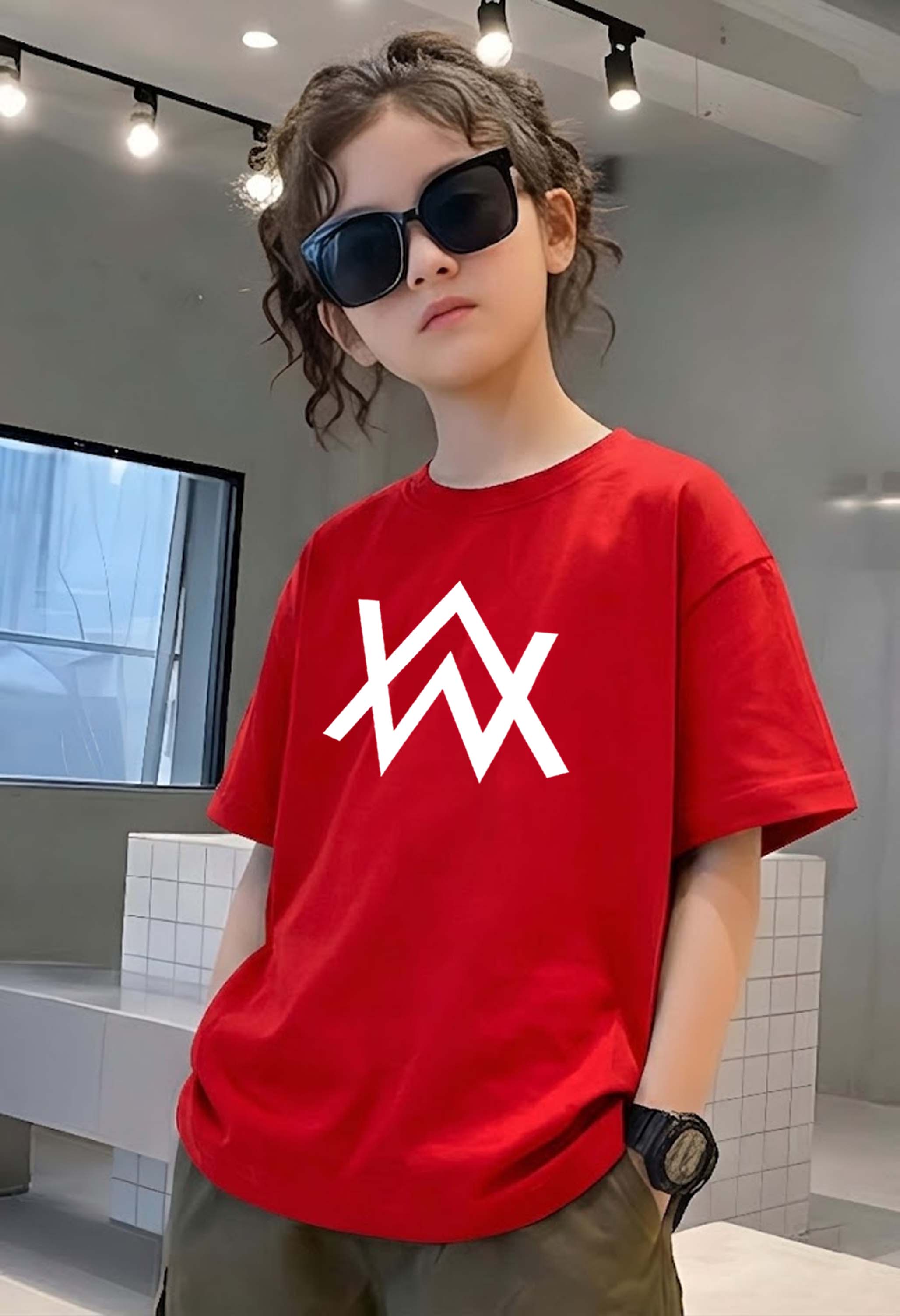 AllanWalker - kids Girls Over sized T shirt