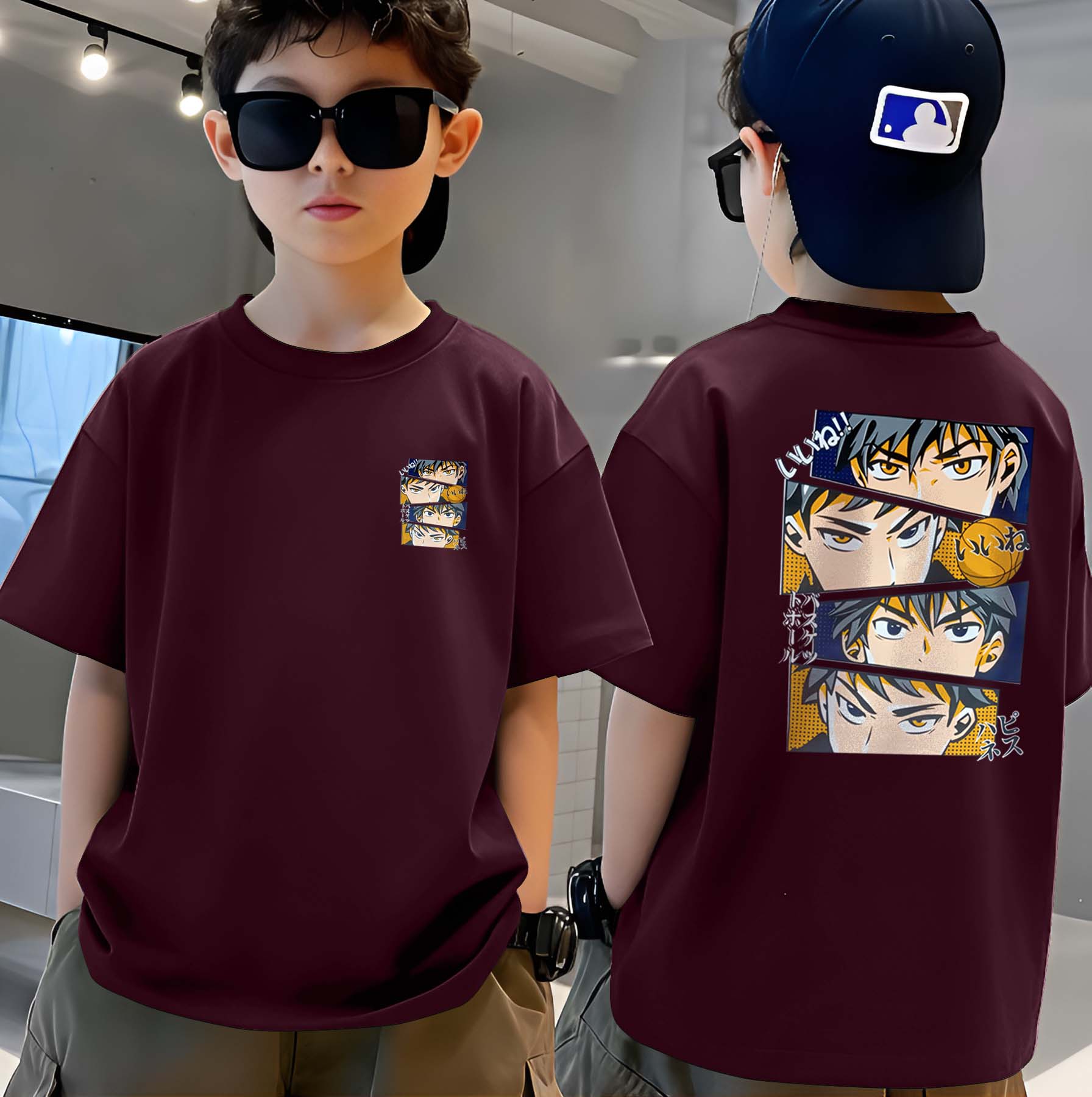 Lyra Face - Boys Over Size Printed T-shirt