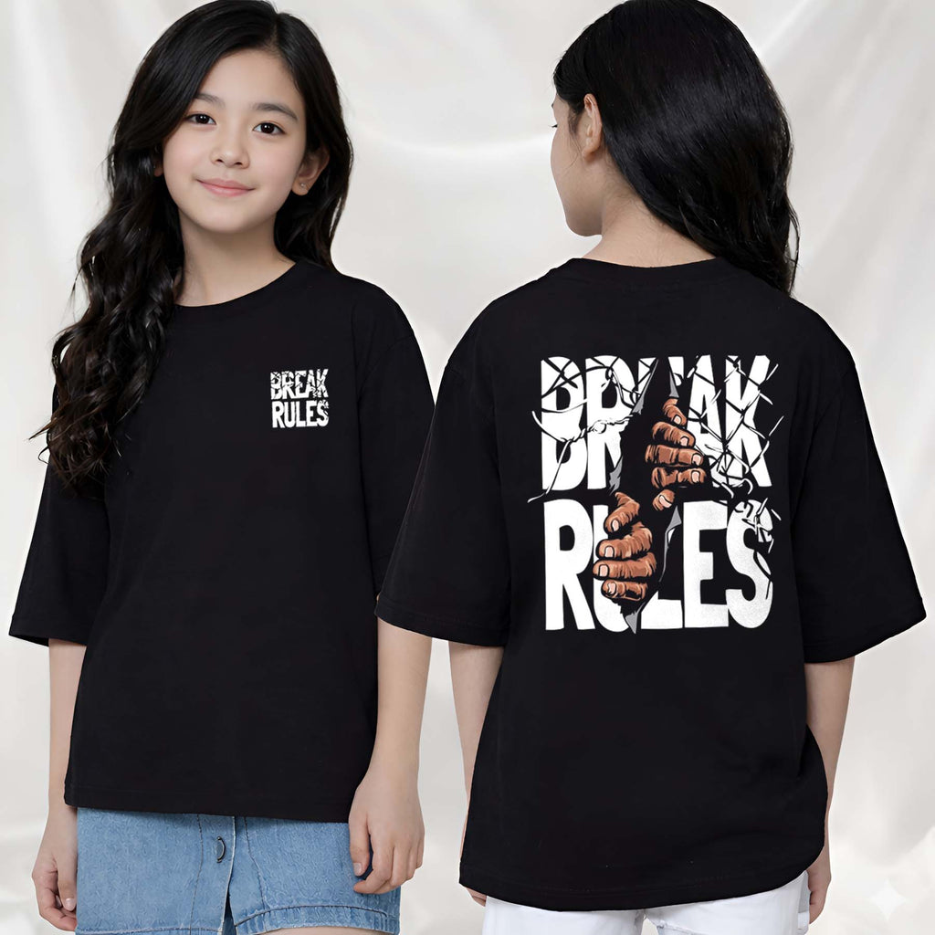 BreakRules  - kids Girls over sized T shirt