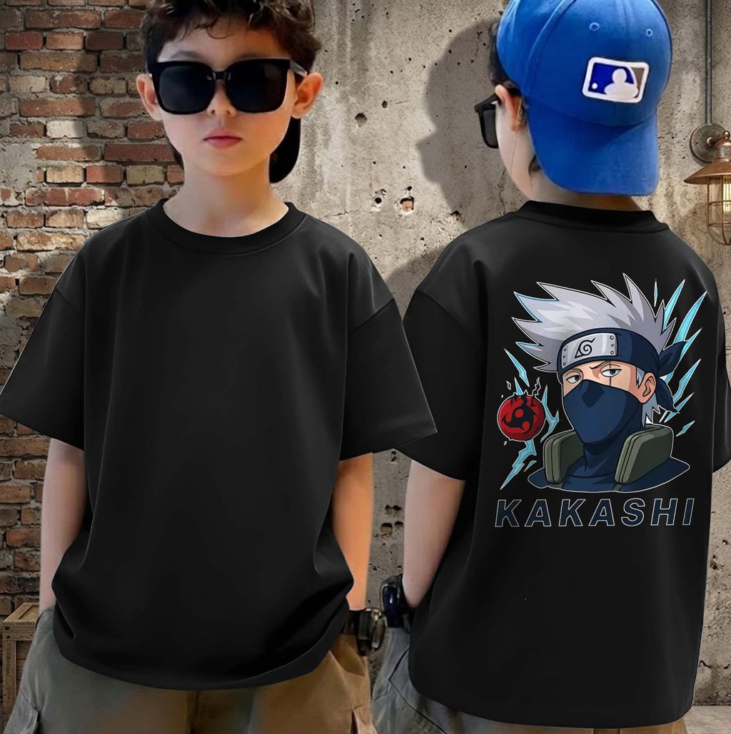 New Boys Kakashi - Boys Over Size Printed T-shirt