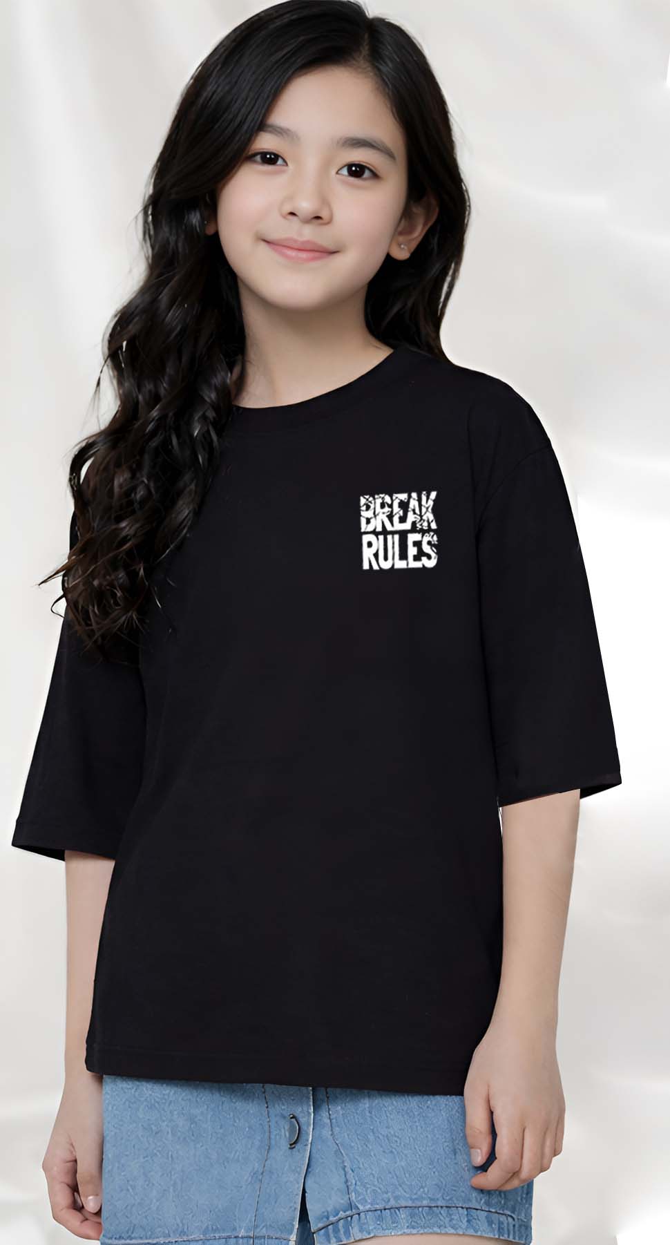 BreakRules  - kids Girls over sized T shirt