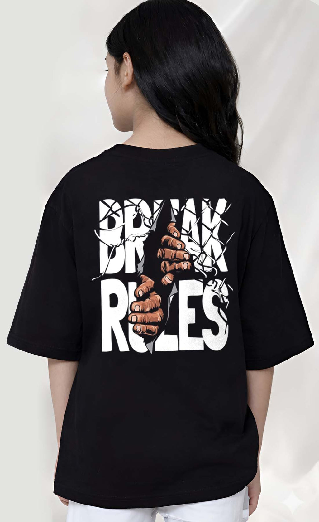 BreakRules  - kids Girls over sized T shirt