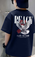 Peace  - Boys Over Size Printed T-shirt