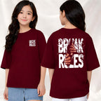 BreakRules  - kids Girls over sized T shirt