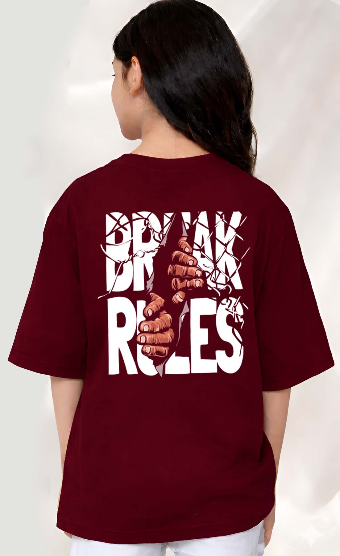 BreakRules  - kids Girls over sized T shirt