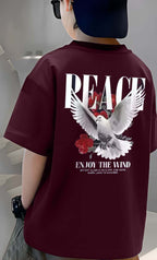Peace  - Boys Over Size Printed T-shirt