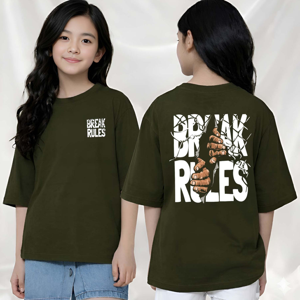 BreakRules  - kids Girls over sized T shirt