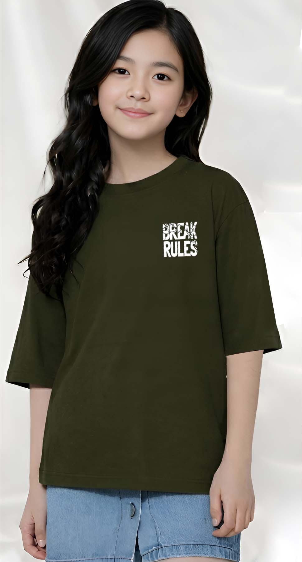 BreakRules  - kids Girls over sized T shirt