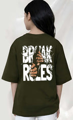 BreakRules  - kids Girls over sized T shirt