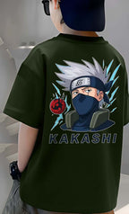 New Boys Kakashi - Boys Over Size Printed T-shirt