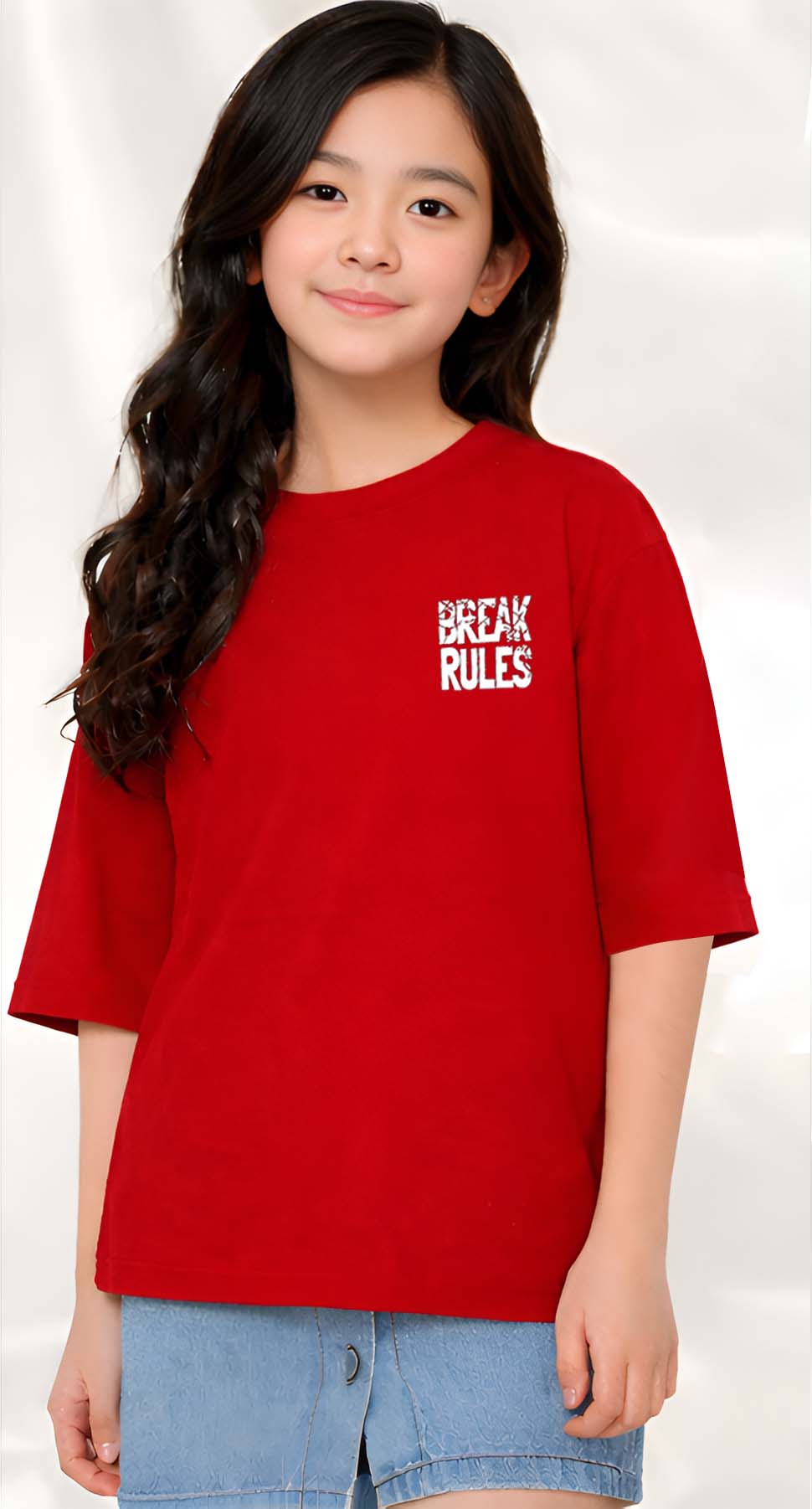 BreakRules  - kids Girls over sized T shirt