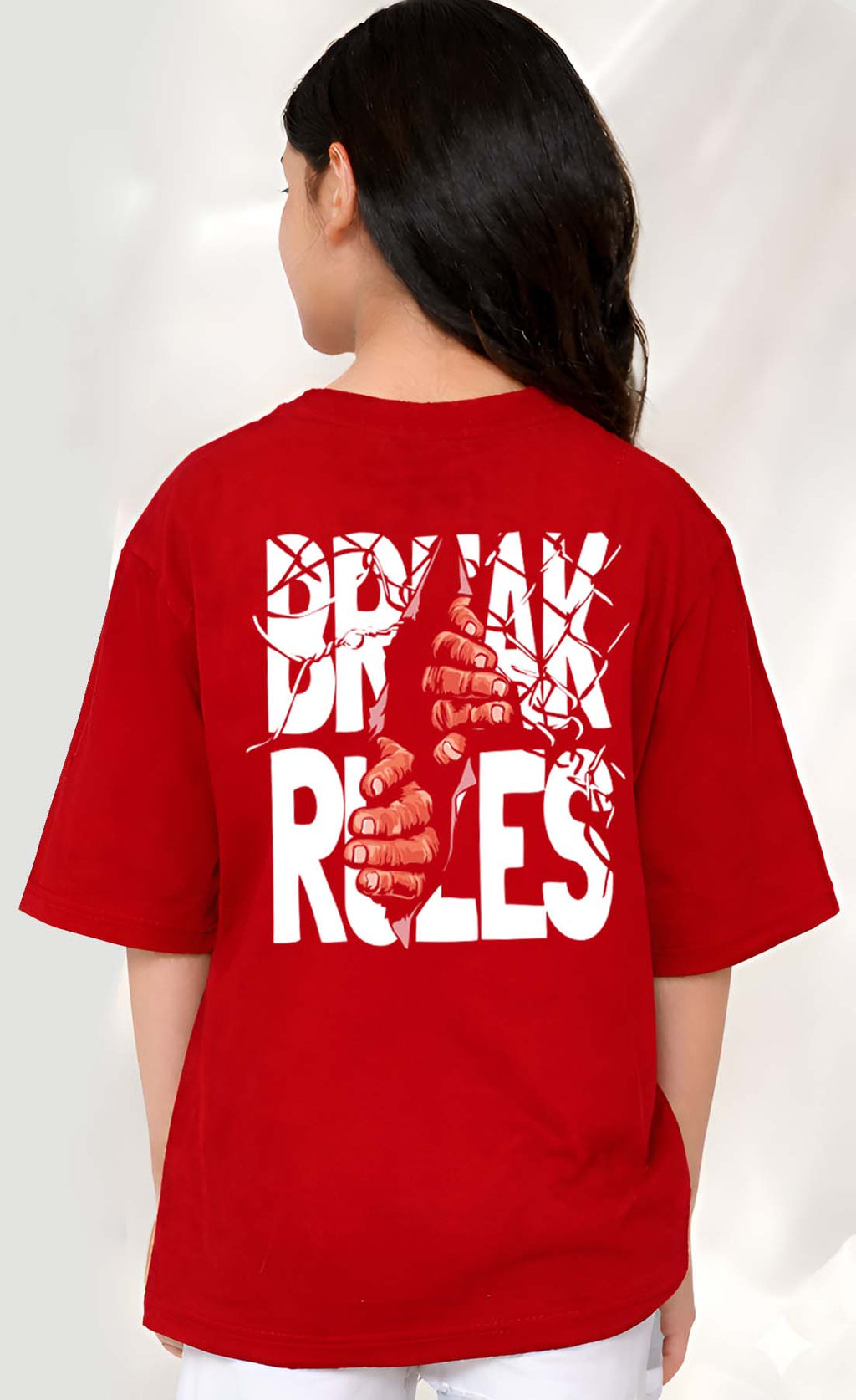 BreakRules  - kids Girls over sized T shirt