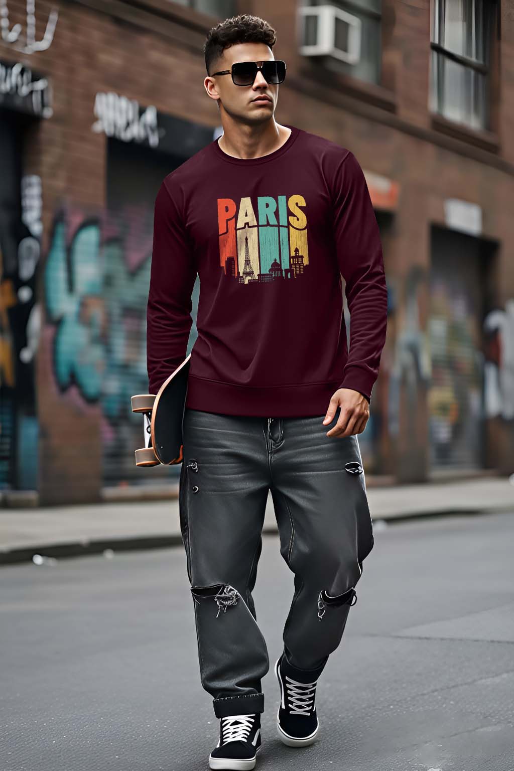 Paris - Men's Fullsleeve T-shirts