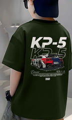 Car - Boys Over Size Printed T-shirt