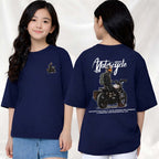 MotorCycle  - kids Girls Over sized T shirt