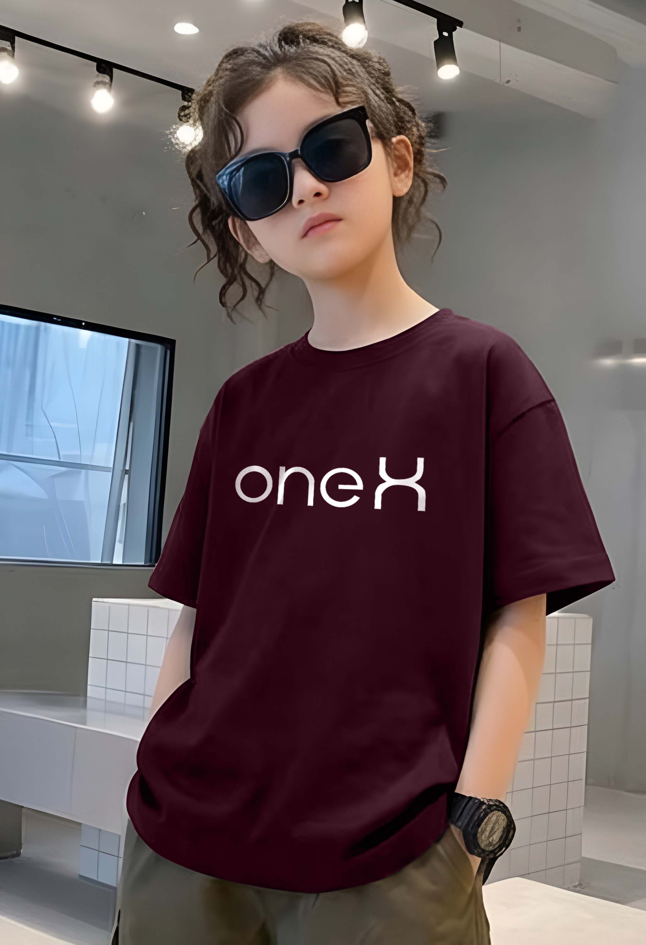 OneX - kids Girls Over sized T shirt