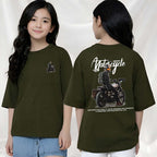 MotorCycle  - kids Girls Over sized T shirt