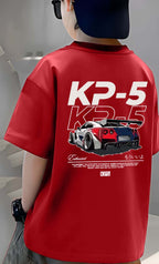 Car - Boys Over Size Printed T-shirt