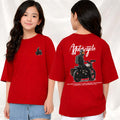 MotorCycle  - kids Girls Over sized T shirt