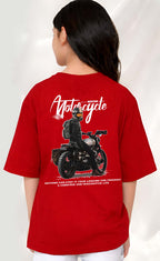 MotorCycle  - kids Girls Over sized T shirt