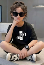 Don'tQuit - kids Girls Over sized T shirt