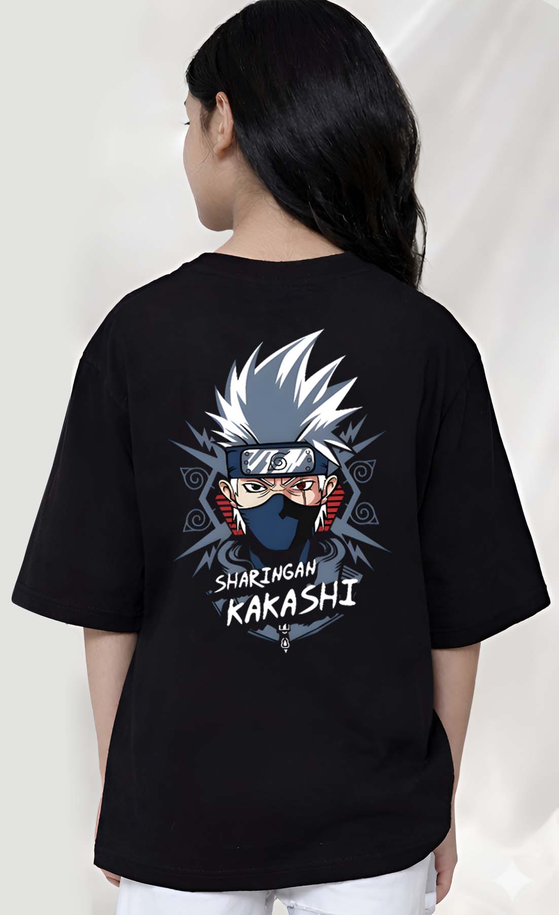Kakashi  - kids Girls Over sized T shirt
