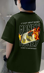 Fire Money - Boys Over Size Printed T-shirt