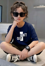 Don'tQuit - kids Girls Over sized T shirt