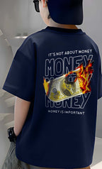 Fire Money - Boys Over Size Printed T-shirt