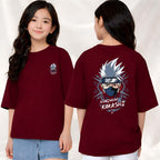 Kakashi  - kids Girls Over sized T shirt