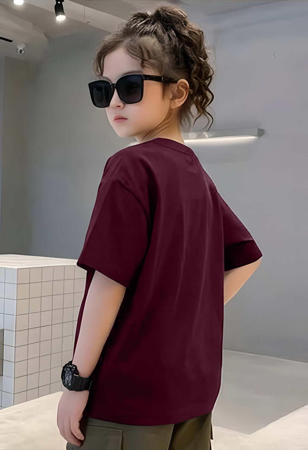 Don'tQuit - kids Girls Over sized T shirt