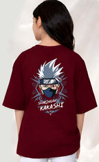Kakashi  - kids Girls Over sized T shirt