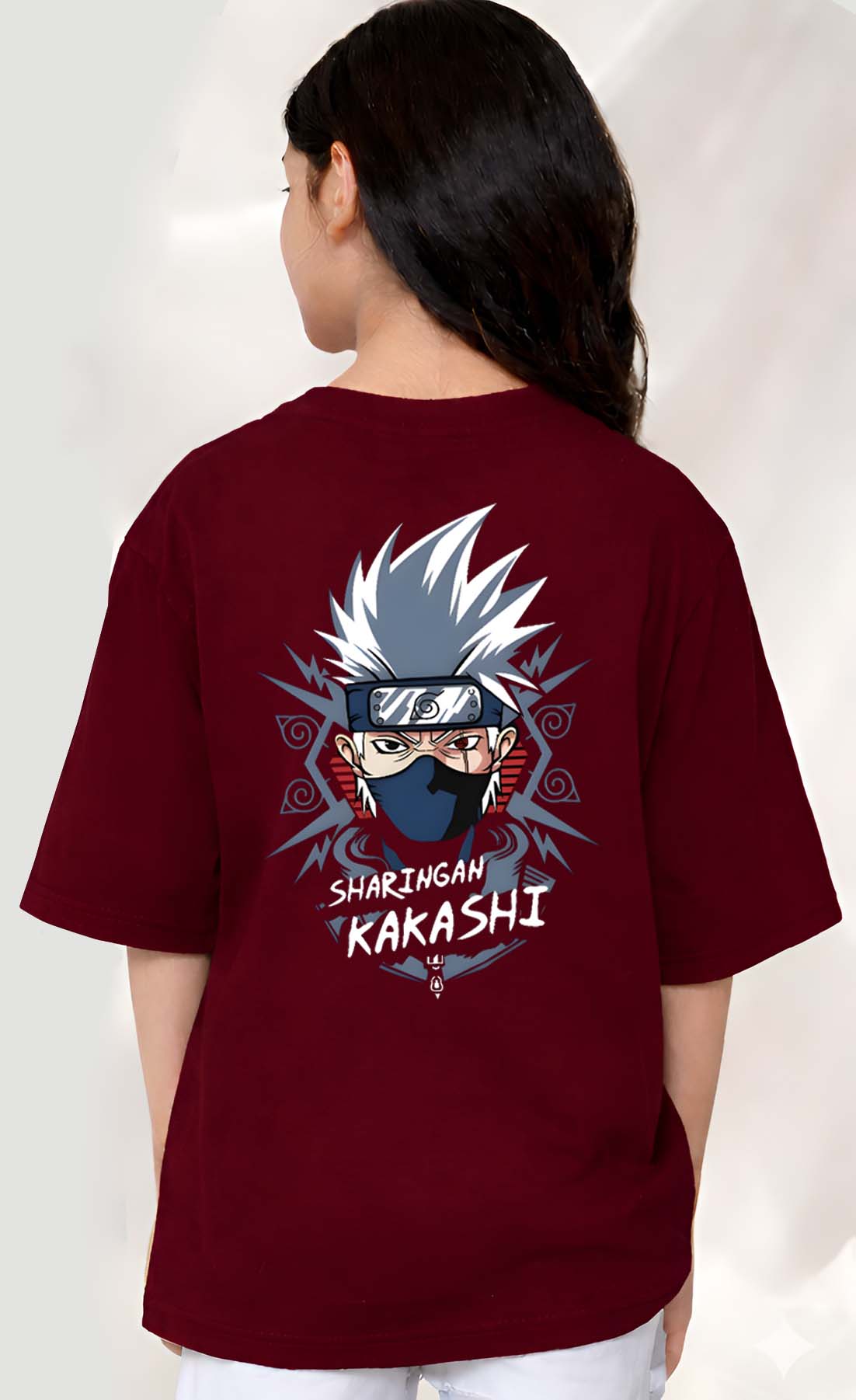 Kakashi  - kids Girls Over sized T shirt