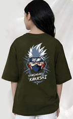 Kakashi  - kids Girls Over sized T shirt