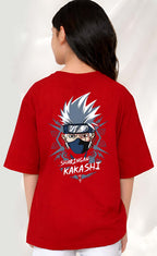 Kakashi  - kids Girls Over sized T shirt